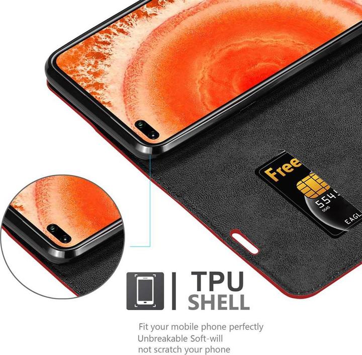 Actual product image Cadorabo Book Invisible Magnet Cover (Honor View 30)