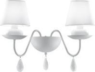Actual product image Ideal lux Wall lamp Blanche 2-arm (E14)