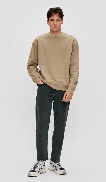 Actual product image s.Oliver Sweatshirt Sweatshirt mit Jacquard-Blende (M)