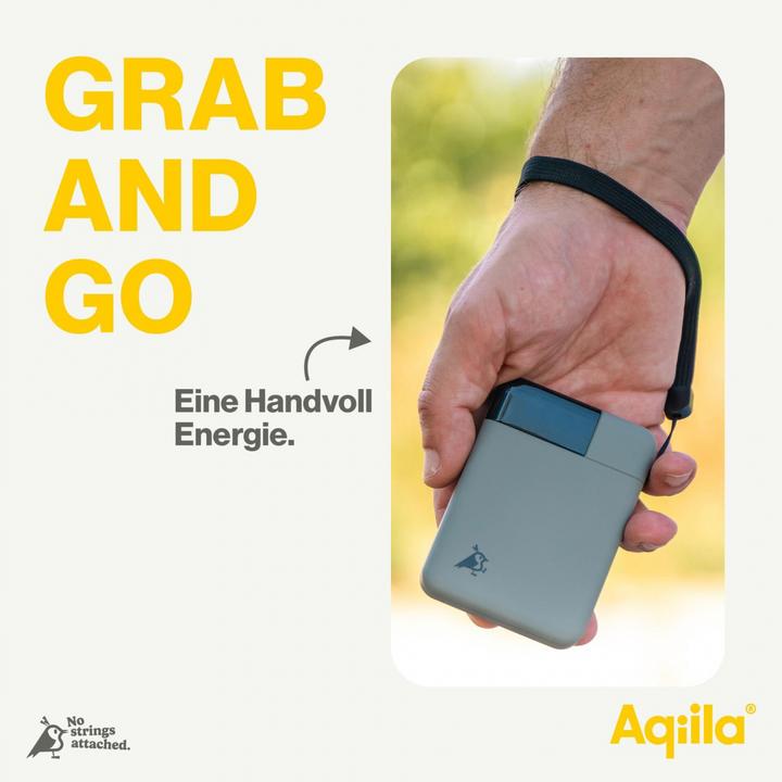 Actual product image Aqiila Powerbird B5B - Powerbank 5000 mAh, 12W - Moss (5000 mAh, 12 W, 18.50 Wh)