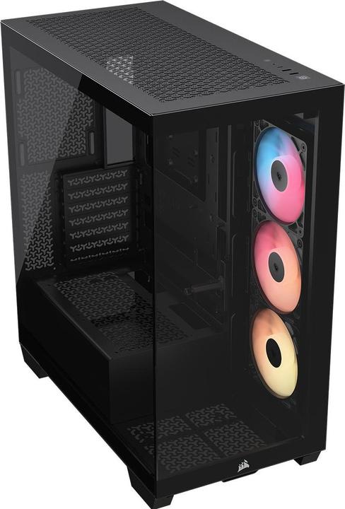 Produktbild Corsair 3500X RS-R ARGB BLACK MID (mATX, Mini-ITX, ATX, E-ATX)