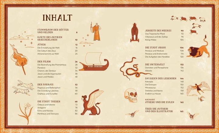 Produktbild Eine Reise durch die griechische Mythologie (Deutsch, Sander Berg, Marchella Ward, 2021)