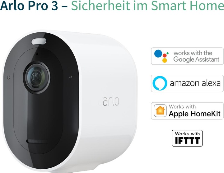 Actual product image Arlo Pro 3 Spotlight, add-on camera white (2560 x 1440 Pixels)