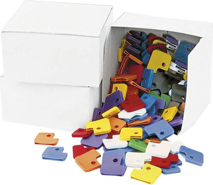 Immagine prodotto Wedo Tappi a chiave quadrati, espositore da 200 pezzi in plastica flessibile, dimensioni del prodotto: