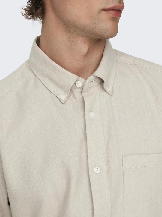 Produktbild Only & Sons Einfarbiges Langarmhemd (XS)
