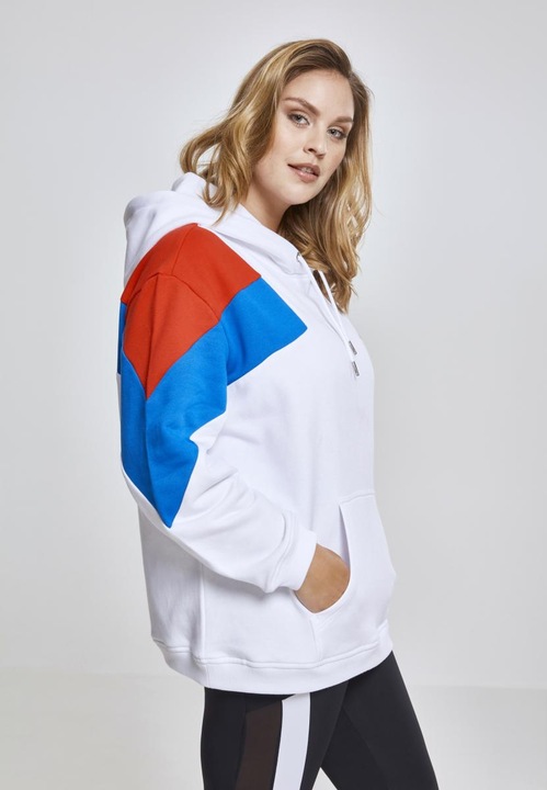 Actual product image Urban Classics Ladies Oversize 3-Tone Block Hoody (XXL)