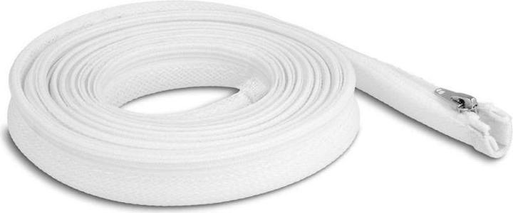 Image du produit Delock Gaine tressée avec fermeture éclair résistante à la chaleur 3 m x 30 mm blanc (Gaines pour câbles, 300 cm)