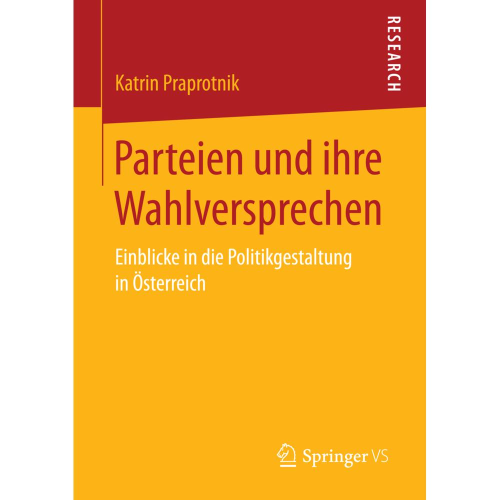 Parteien und ihre Wahlversprechen, Fachbücher von Katrin Praprotnik