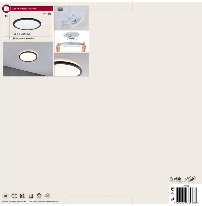 Image du produit Paulmann Atria Shine Rétroéclairage (2000 lm)