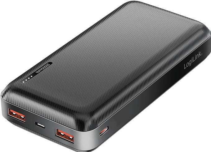 Produktbild LogiLink Powerbank 20.000 mAh, schwarz (20000 mAh, 20 W)