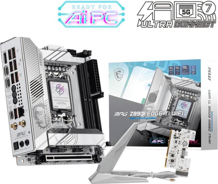 Productafbeelding MSI MPG Z890I EDGE TI WIFI (LGA 1851, Intel Z890, Mini-ITX)
