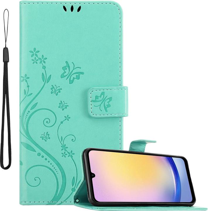 Produktbild Cadorabo Hülle für Samsung Galaxy A26 mit Blumen Muster (Samsung Galaxy A26)