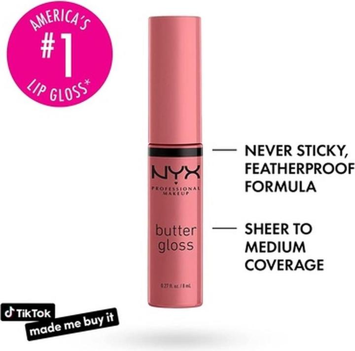 Image du produit NYX Professional Make-Up Butter Gloss (07 Tiramisu)