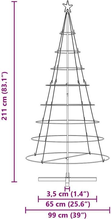 Produktbild vidaXL Weihnachtsdeko (210 cm)