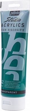 Actual product image Pebeo Studio Acrylics fine acrylic (Phthalocyanine emerald green, 250 ml)