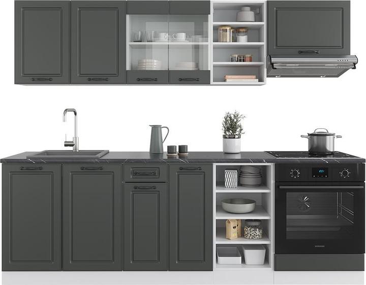 Anthrazit Landhaus, Weiss