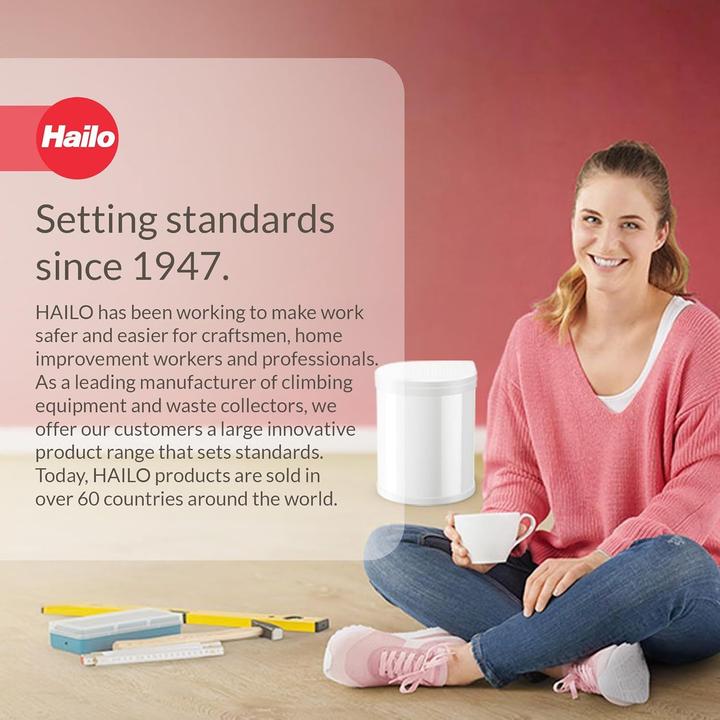 Produktbild Hailo Compact-Box M, Einbau-Mülleimer, 15 ltr, Weiss (15 l)