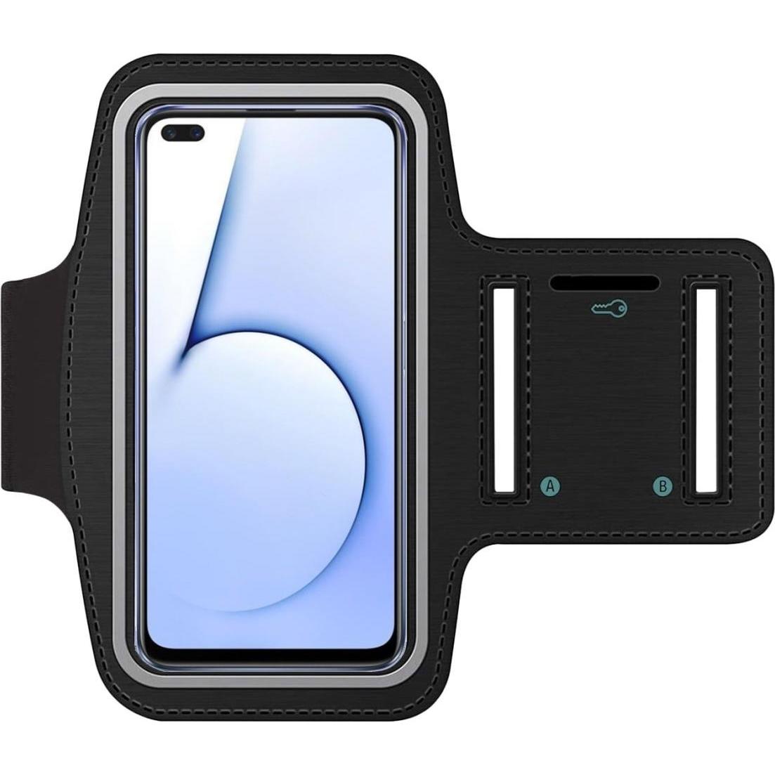 SmartFitness Realme X50 5G Handy Sport Armband, Smartphone Sportarmband, Schwarz