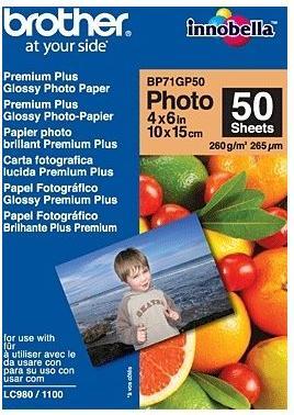 Image du produit Brother Premium Plus Glossy (260 g/m², 10 x 15 cm, 50 pcs)