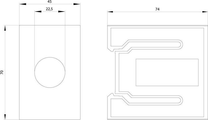 Produktbild Siemens Standard rail mounting adapter gray