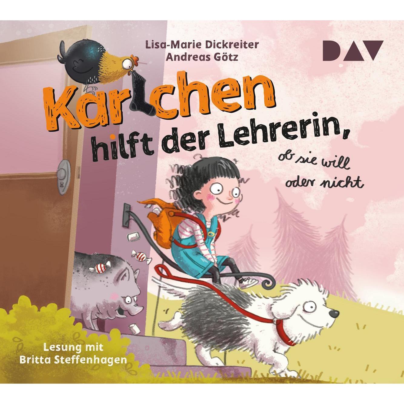 Thumbnail - Karlchen hilft der Lehrerin, ob sie will oder nicht, Hörbücher von Andreas Götz, Lisa-Marie Dickreiter