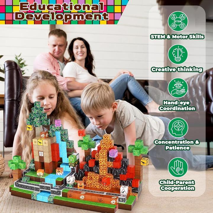 Image du produit Goody King Magnetische 3D-Bausteine mit Dinosauriern