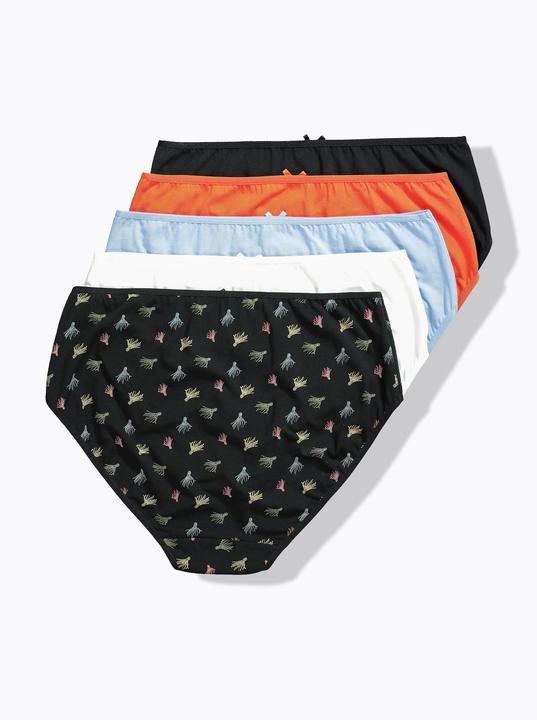 Immagine prodotto Ulla Popken Slip midi con fantasia/tinta unita in confezione da cinque (60)