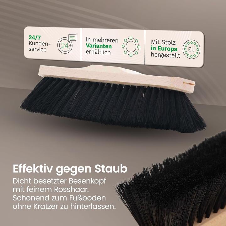 Image du produit Novaliv 2X Zimmerbesen Rosshaar Handbesen feines Tierhaar Schweifhaar (2, Zimmerbesen) (2 pcs)