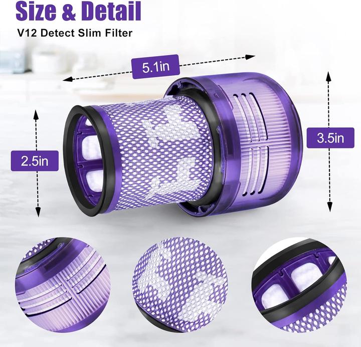 Actual product image Chuancheng 2 x HEPA filter Dyson V12 Detect Slim