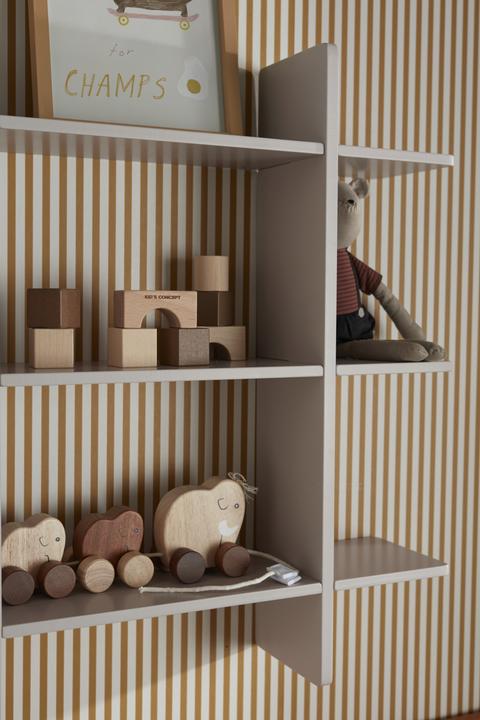 Actual product image Kids Concept - Wall Shelf 3 Level STAR - Grey - 0x15x70 cm (15 x 15 x 70 cm)