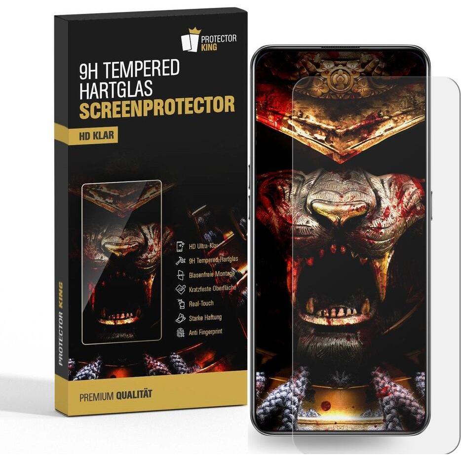 Protectorking 6x echtes Tempered 9H Panzerhartglas 3D KLAR (6 Stück, Oppo Find X5 Lite), Smartphone Schutzfolie