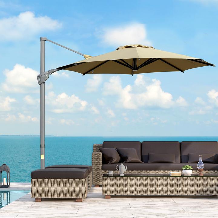 Actual product image Outsunny Parasol with adjustable tilt system (3 m)