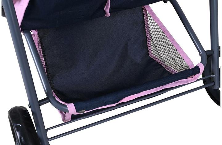 Actual product image Knorrtoys Zwillingspuppenwagen Duo - "star grey pink"