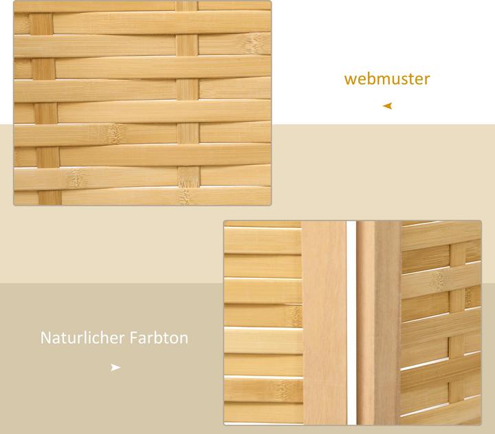 Image du produit Homcom Paravent avec 3 panneaux