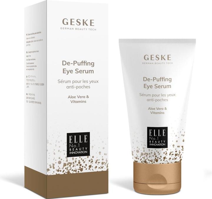 Geske De-Puffing Eye Serum gegen dunkle Augenringe und geschwollene Augen mit Aloe (Augenpflege Serum, Tag)
