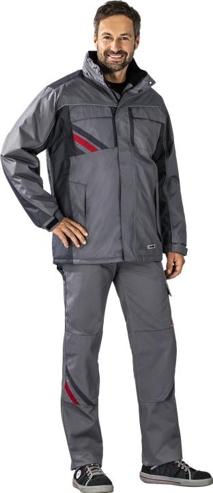 Produktbild Planam Winterjacke zink/schiefer/rot L XL (L, XL)