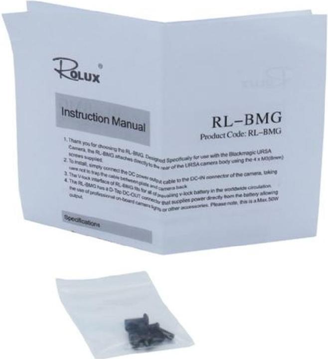 Immagine prodotto Rolux Supporto per batteria V-Mount RL-BMG per Black Magic URSA