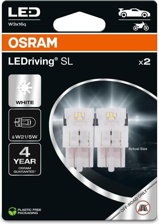 Image du produit Osram LEDriving SL Motorrad/PKW, Länge: mm, Farbtemperatur (W21/5W)