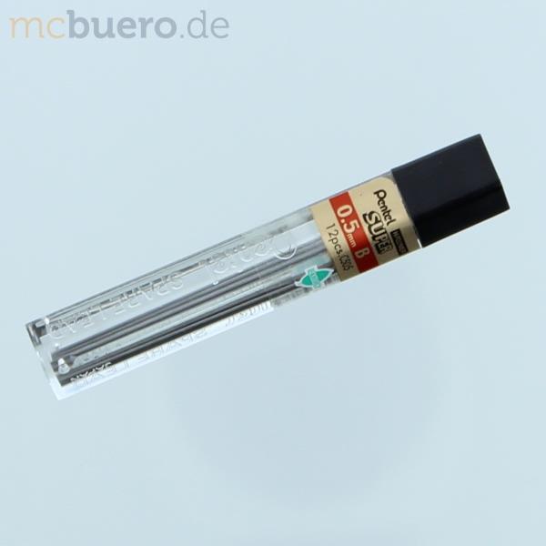 Produktbild Pentel Bleistiftminen Hi-Polymer Super (12 Stück, Grau, 0.50 mm)