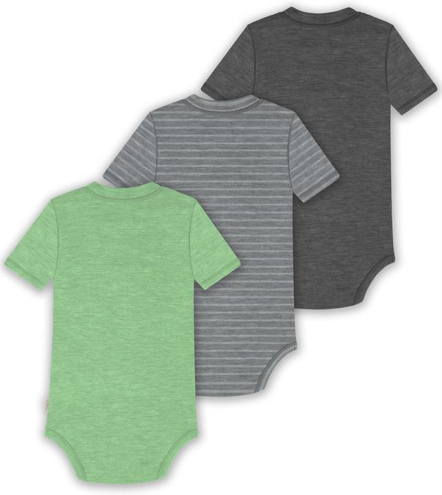 Produktbild Normani 3er Set Baby Merino Kurzarmbody „Tihoi" - 9323 (56)