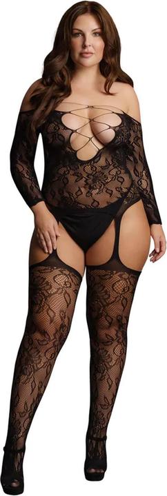 Produktbild Le Désir Criss Cross Neck Suspender Bodystocking (One Size)