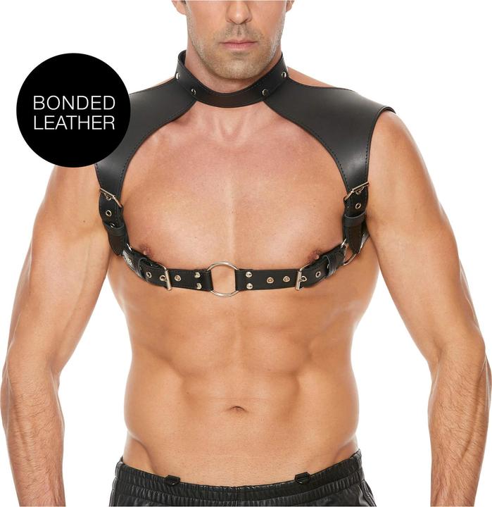 Produktbild Ouch! Men Harness with Neck Collar - One Size (One Size)