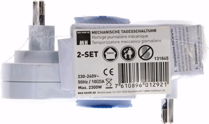 Produktbild Max Hauri Zeitschaltuhr 24h analog, Schalter (Typ 13)