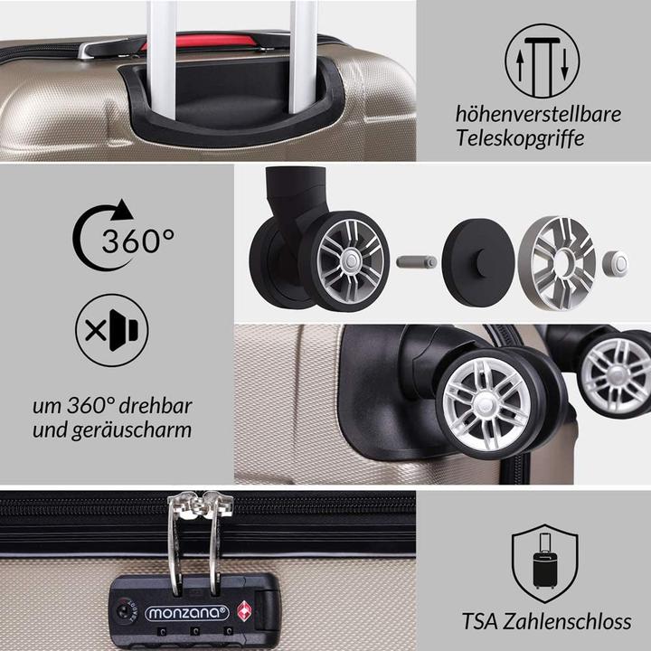 Actual product image Monzana Set of 3 suitcases (105 l)