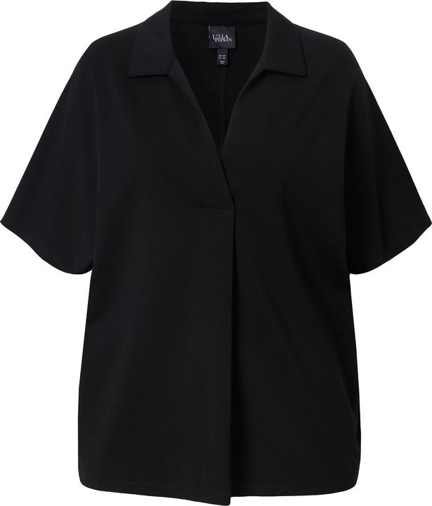 Actual product image Ulla Popken Oversized Collared Short Sleeve Sweatshirt (50, 52)