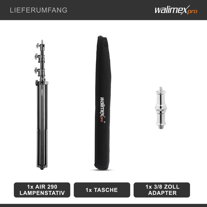 Produktbild Walimex pro Pro Lampenstativ AIR, 290cm (290 cm, 7 kg)