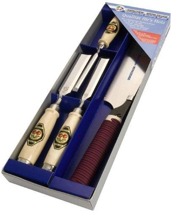 Produktbild Kirschen Stechbeitelsatz 1195 SB mit Japan-Säge 4 tlg. im Karton (26 mm)