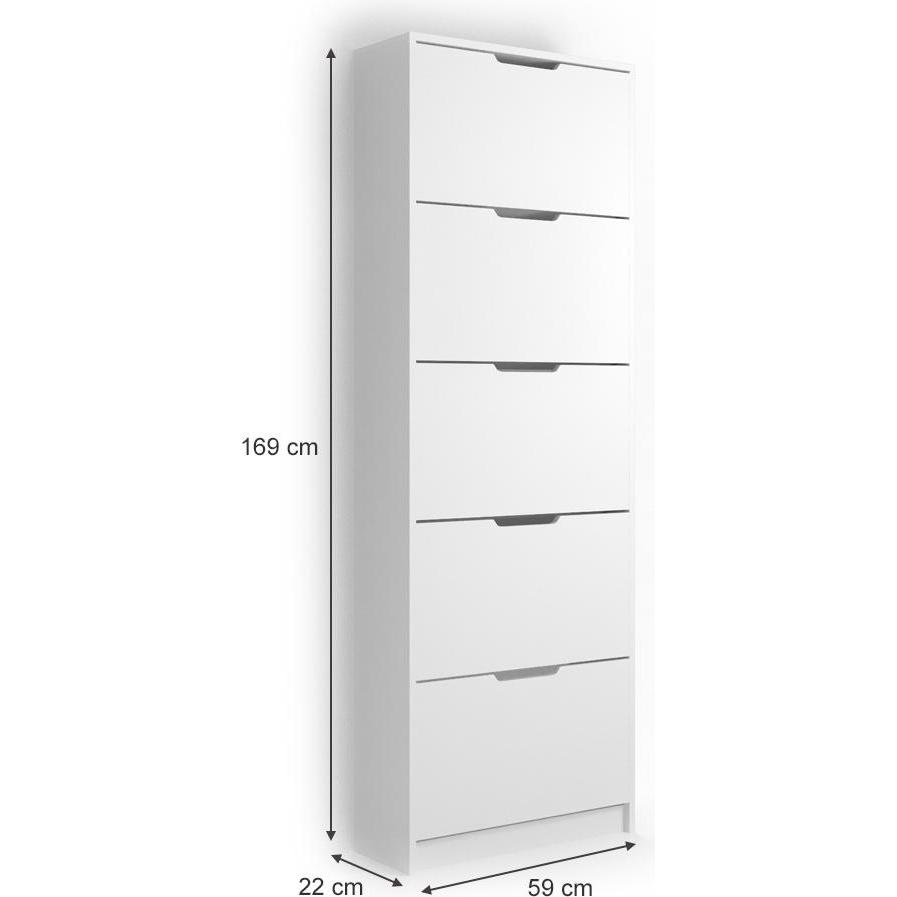 Vicco, Schuhschrank, Luca (59 x 22 x 169 cm)