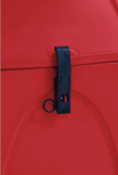 Image du produit eurokraft basic Chariot universel, idéal pour matériaux en vrac, capacité 75 l, rouge.