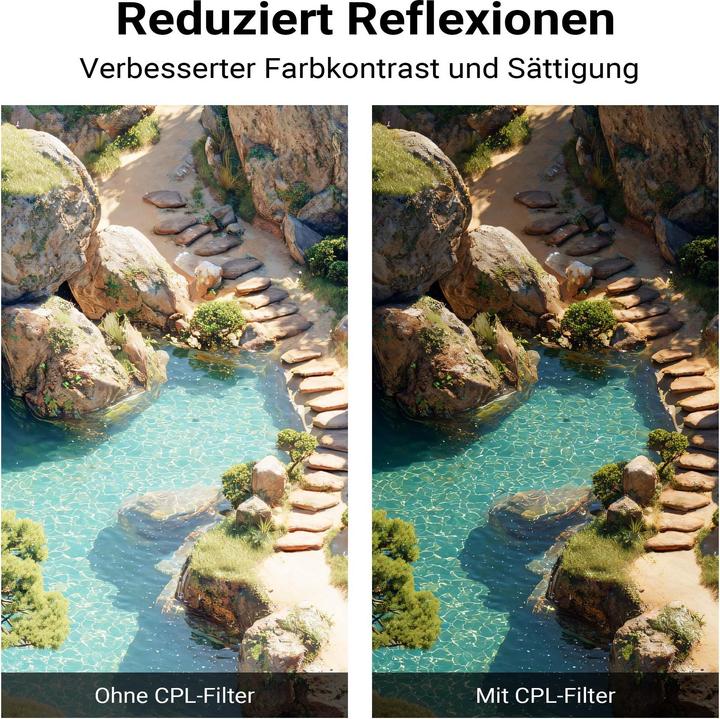 Produktbild Walimex pro Filterhalter 67 mm Polfilter CPL Handykamera Cold Shoe Fotografie (67 mm, Polarisationsfilter)